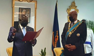 Philip Davis sworn in as PM