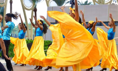 Bahamians performing