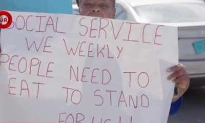 social services protest