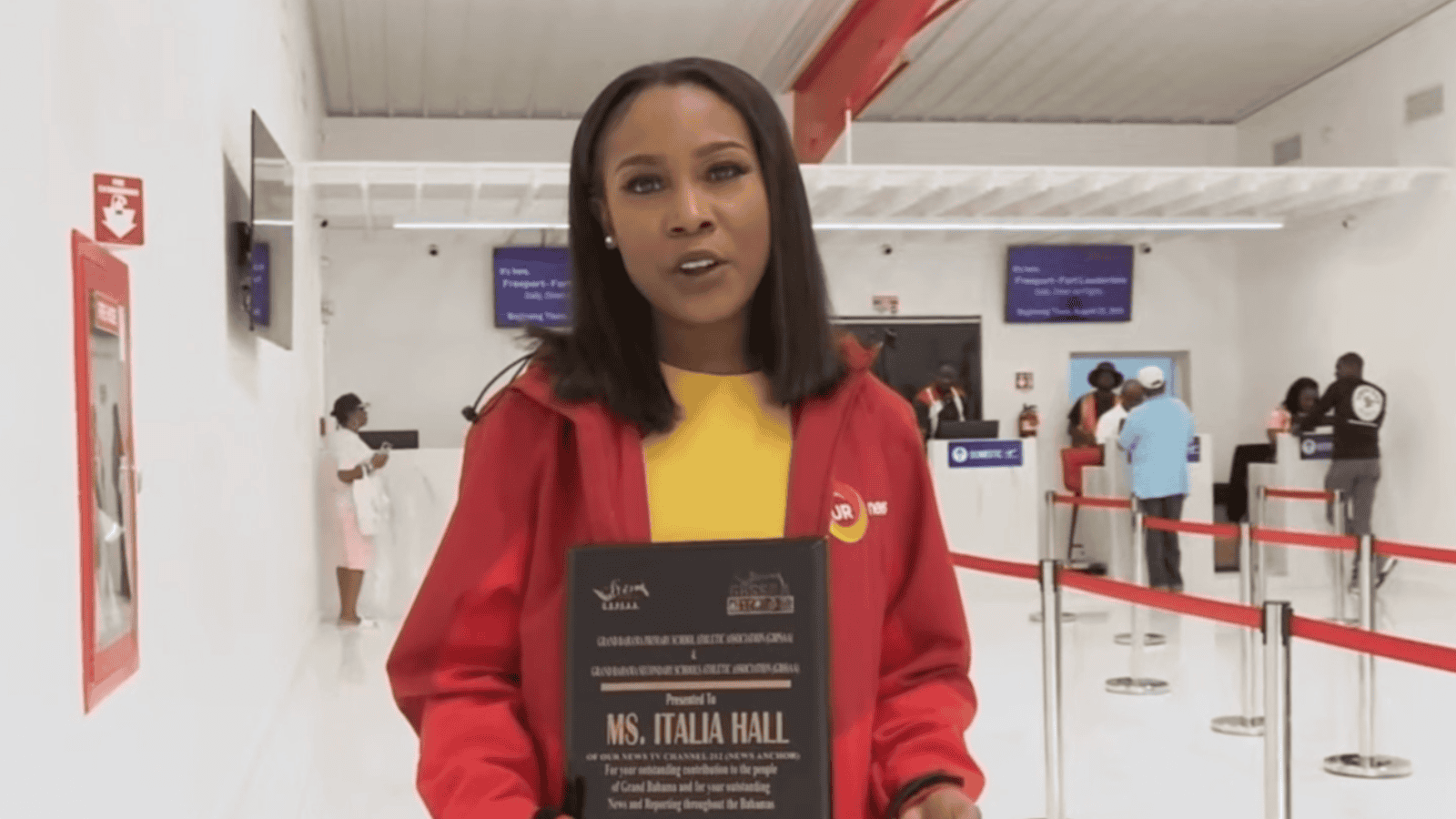 Our News Anchor Awarded For Grand Bahama Coverage Our News