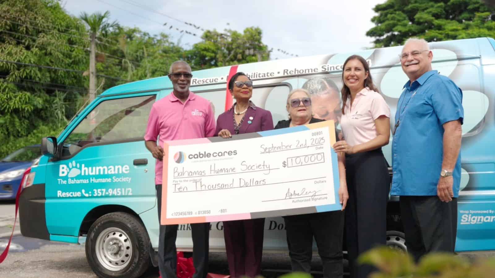 Humane Cable Cable Cares Donates $10K to Help Humane Society Get New Van - Our News