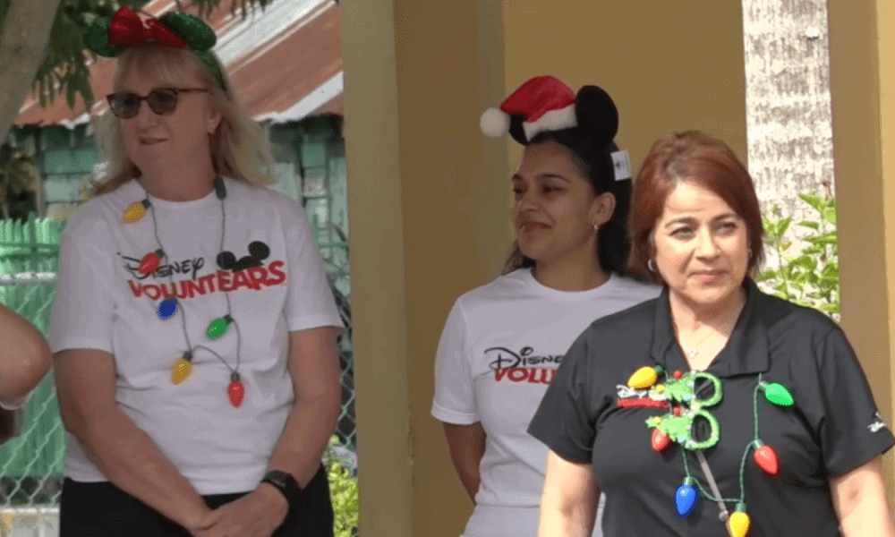 Disney Spreads Holiday Cheer At Woodcock Primary School