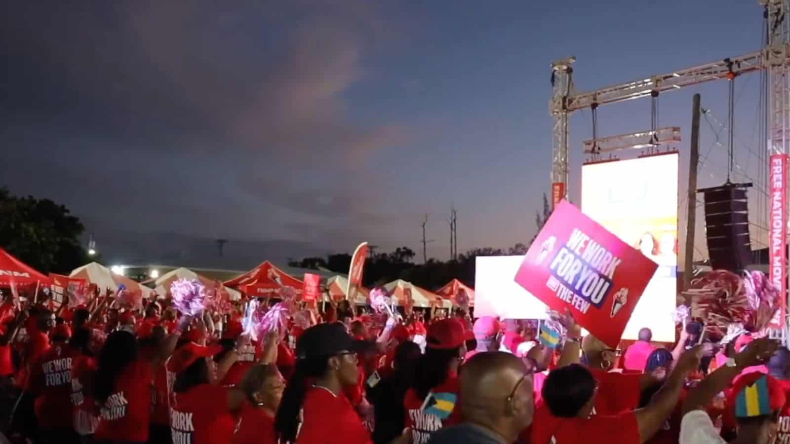 Fnm Rally Background FNM Candidates Out in Full Force at First Grand Bahama Rally - Our News